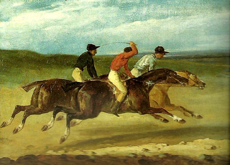 charles emile callande course de chevaux montes oil painting image